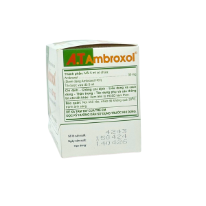 Thuốc ho A.T Ambroxol 30mg: Giúp làm loãng đàm, dễ khạc, hỗ trợ điều trị các bệnh về đường hô hấp